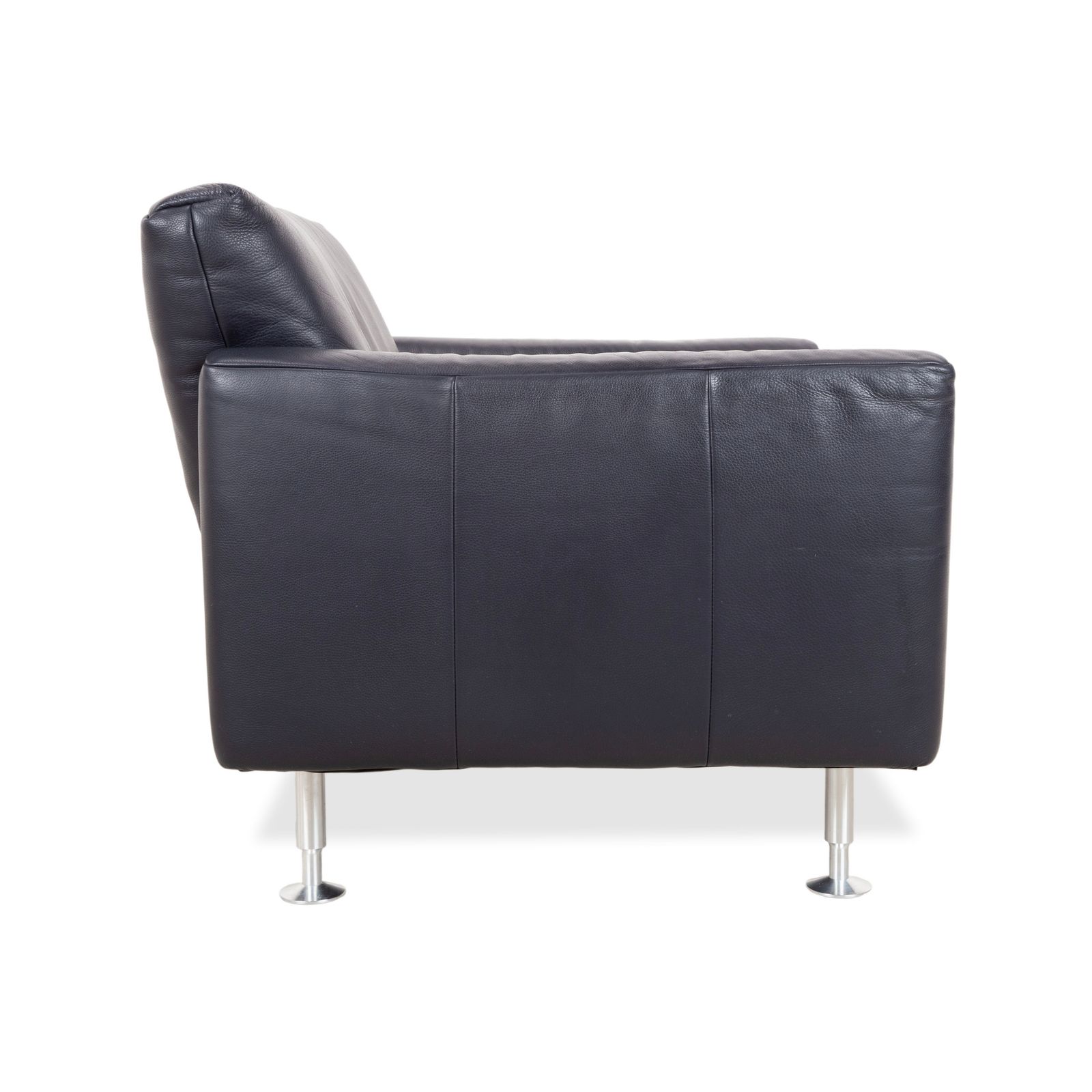 photo furniture Fauteuil Rolf Benz 250 en cuir bleu marine