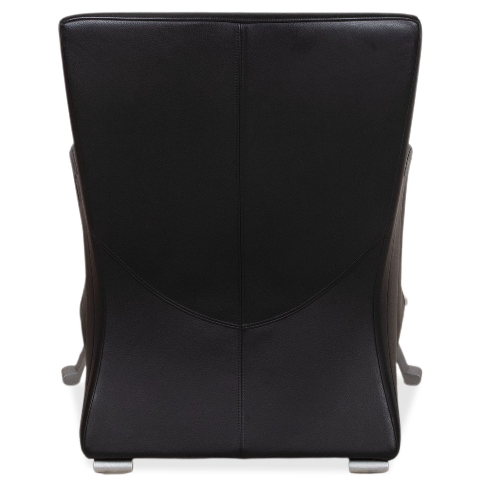 photo furniture Fauteuil Rolf Benz 322 en cuir et métal, noir