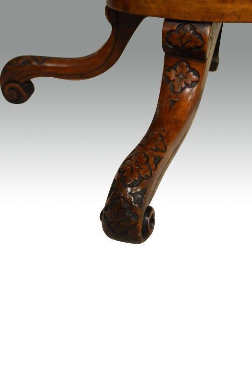 Quality Burr Walnut, Amboyna And Marquetry Inlaid Antique Window,Lamp Table photo 2200.0