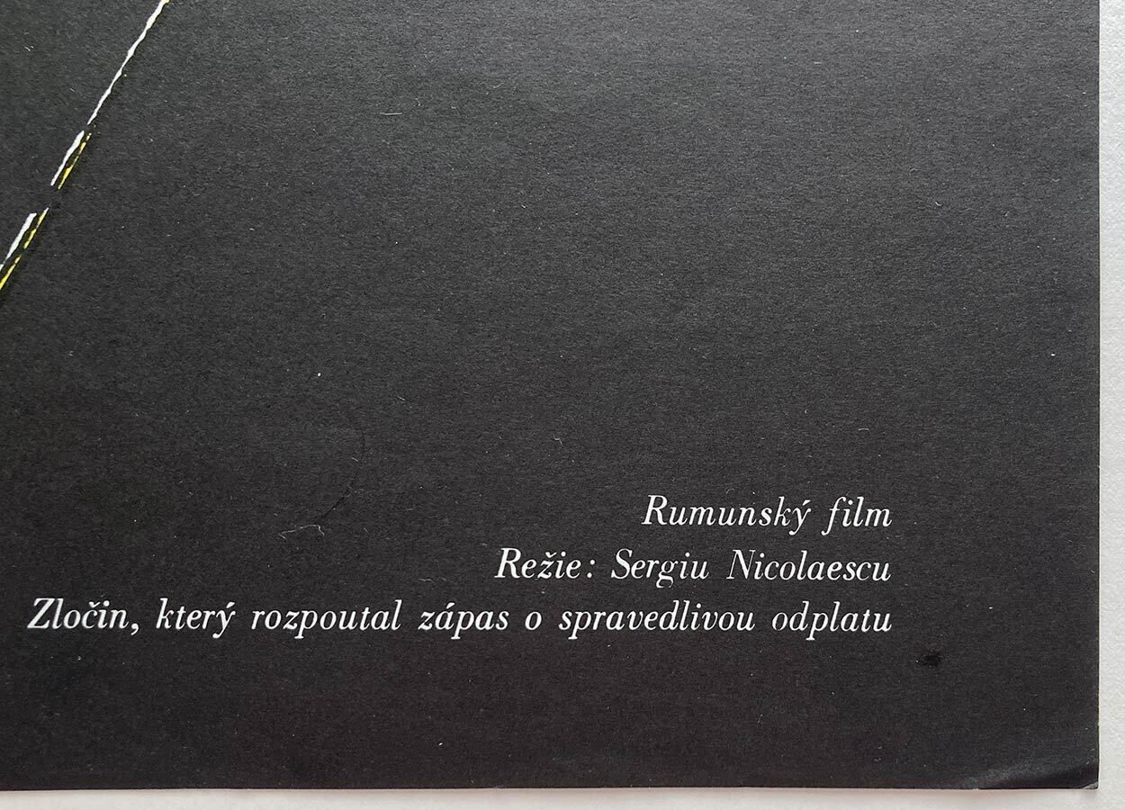 Affiche de cinéma originale, Mercenaries' Trap, Dimitrij Kadrnožka, 1983, design tchèque vintage photo vintage