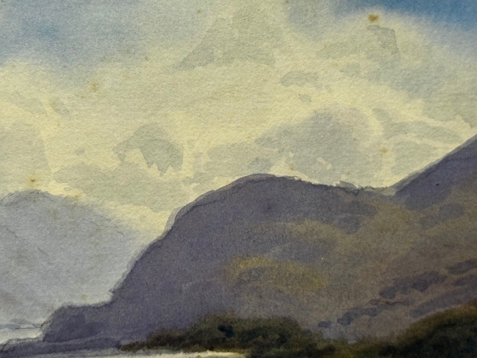 3250.0 Schilderij van het Lake District, Thirlmere en Helvellyn, door Edward Horace Thompson, ca. 1925 photo