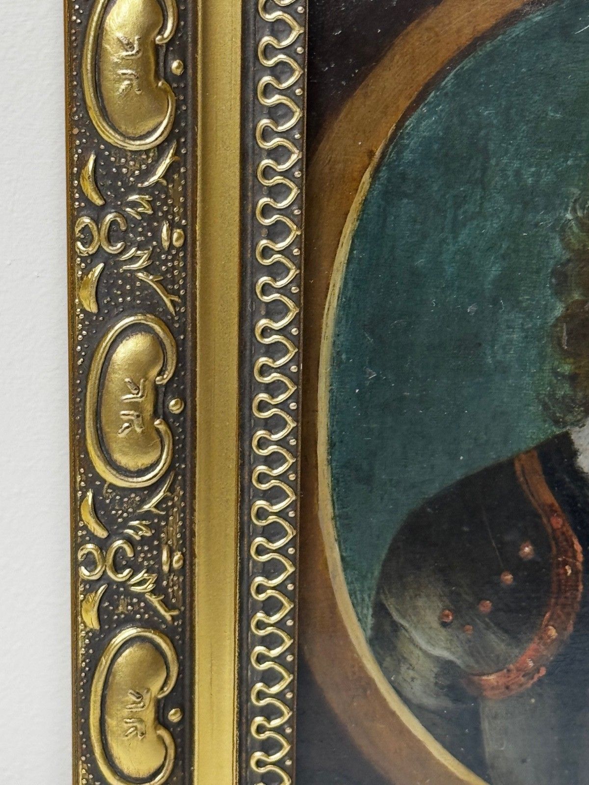 photo vinterior Olieverf portret generaal John Lambert in harnas, commandant New Model Army, 19e eeuw