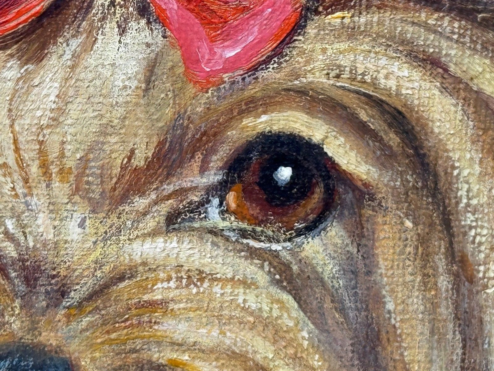 photo for sale Olieverfschilderij Duchess, een Yorkshire Terrier, in de stijl van John Emms
