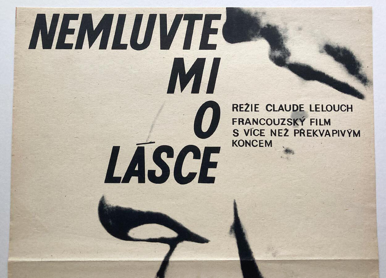 Affiche de cinéma originale, In The Affirmative, Eva Galová-Vodrážková, 1967, design tchèque vintage photo furniture