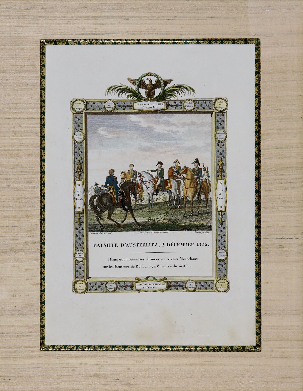 Battle Of Austerlitz, December 2, 1805 – Engraving Of Emperor Napoleon I – Early 19th Century photo 690.0
