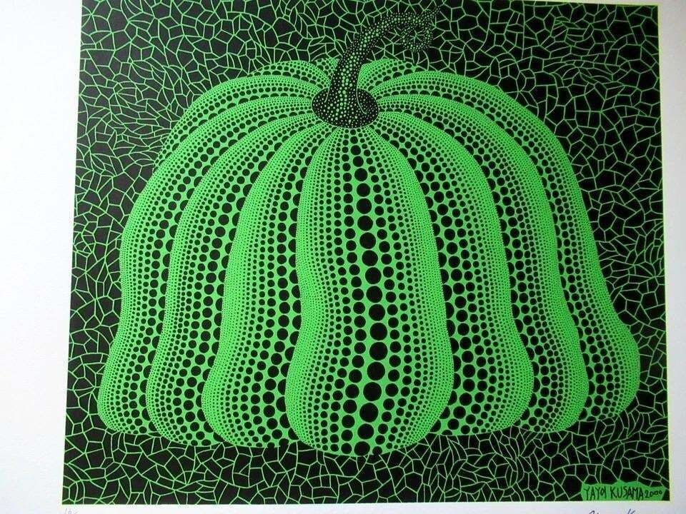 Naar Yayoi Kusama, Pumpkin, Lithografie, jaren 1990 photo furniture