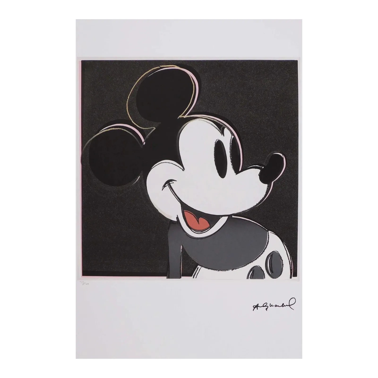 Naar Andy Warhol, Mickey Mouse, jaren 1980, lithografie