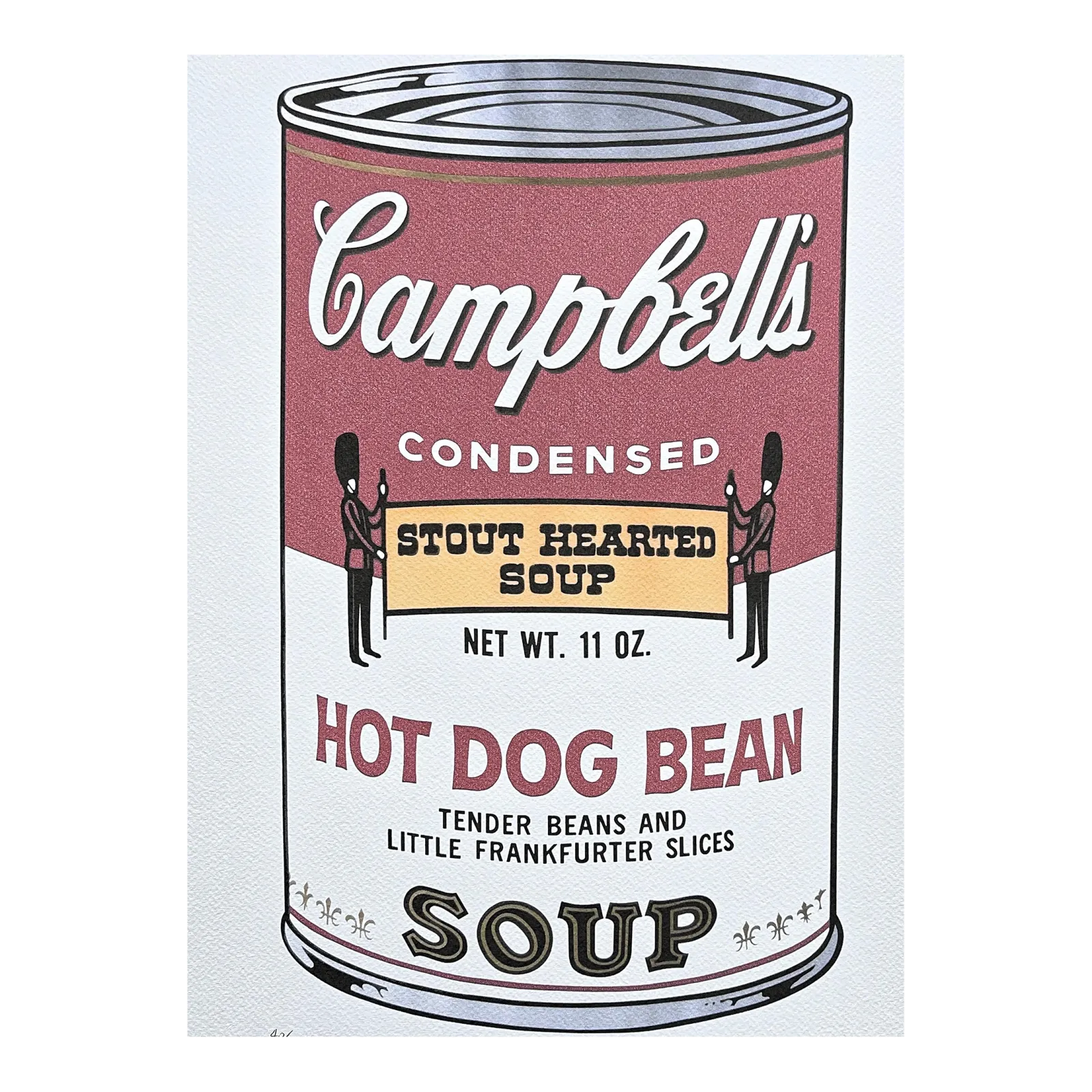 Naar Andy Warhol, Campbell's Soup   Hot Dog Bean, jaren 1980, lithografie