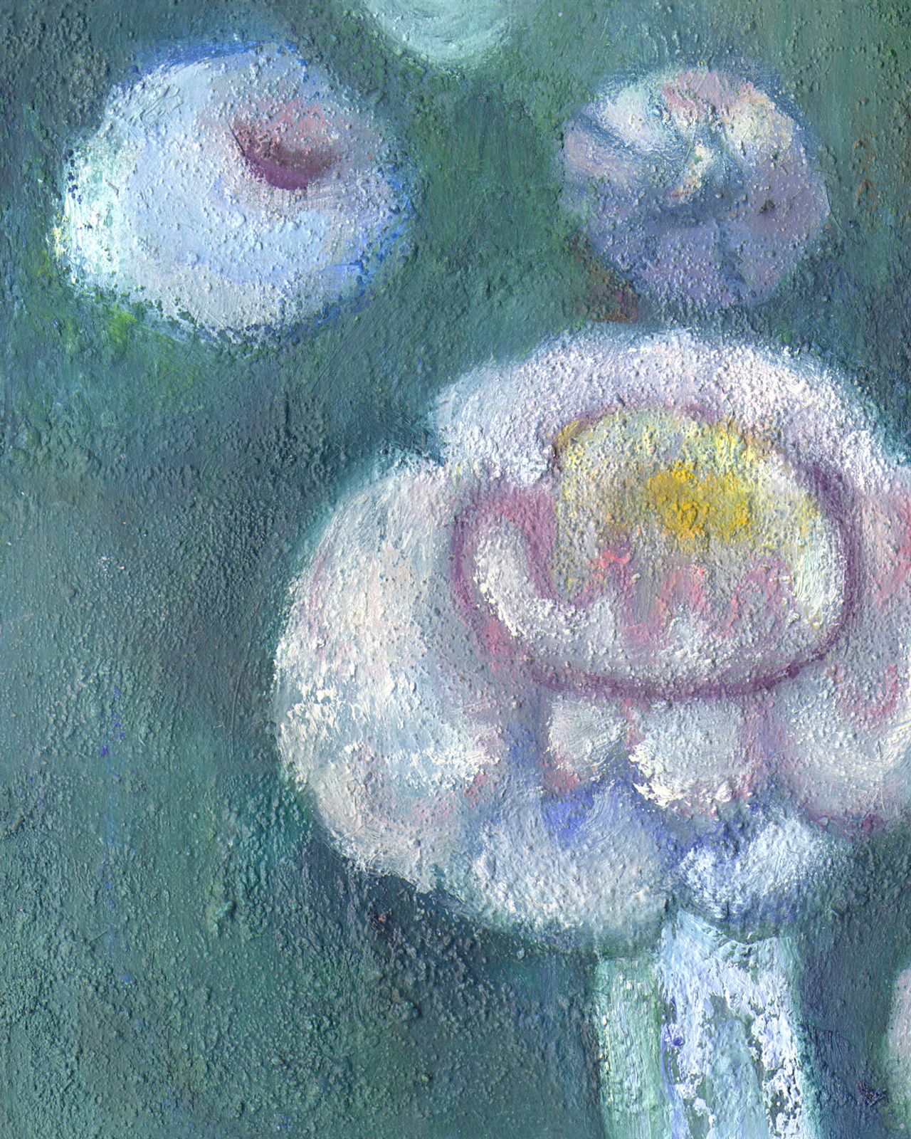 Fine Semi Abstract Contemporary Floral Still Life Painting photo Art