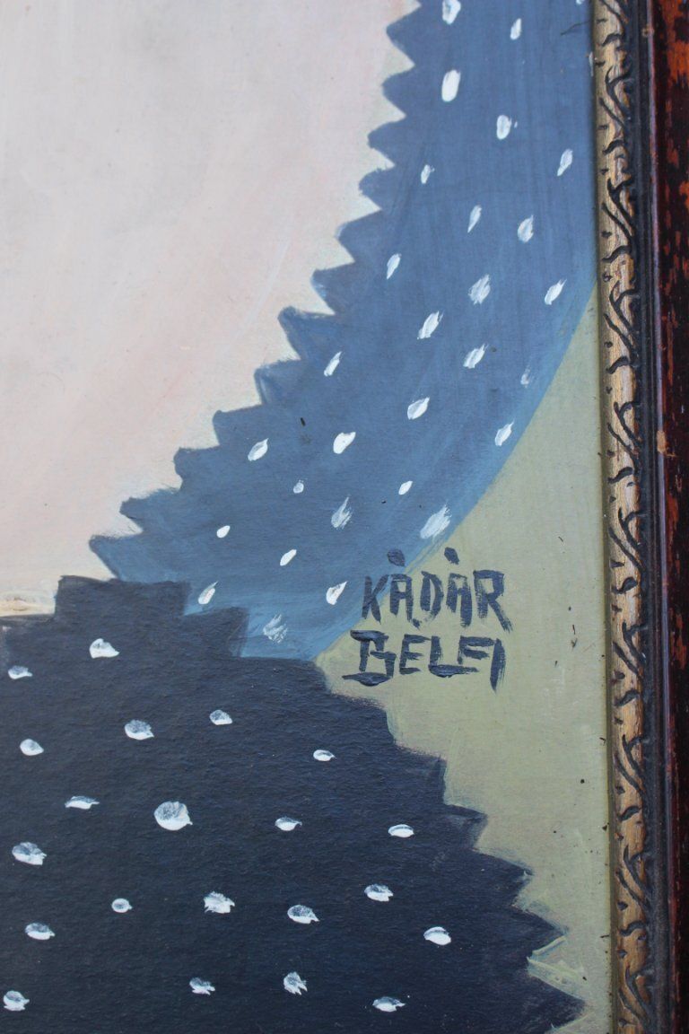 Jaren 1960 mid-century modern expressionistisch naaktschilderij in olieverf photo 957.0
