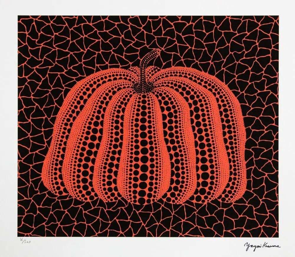 Naar Yayoi Kusama, Pumpkin, Lithografie, jaren 1990