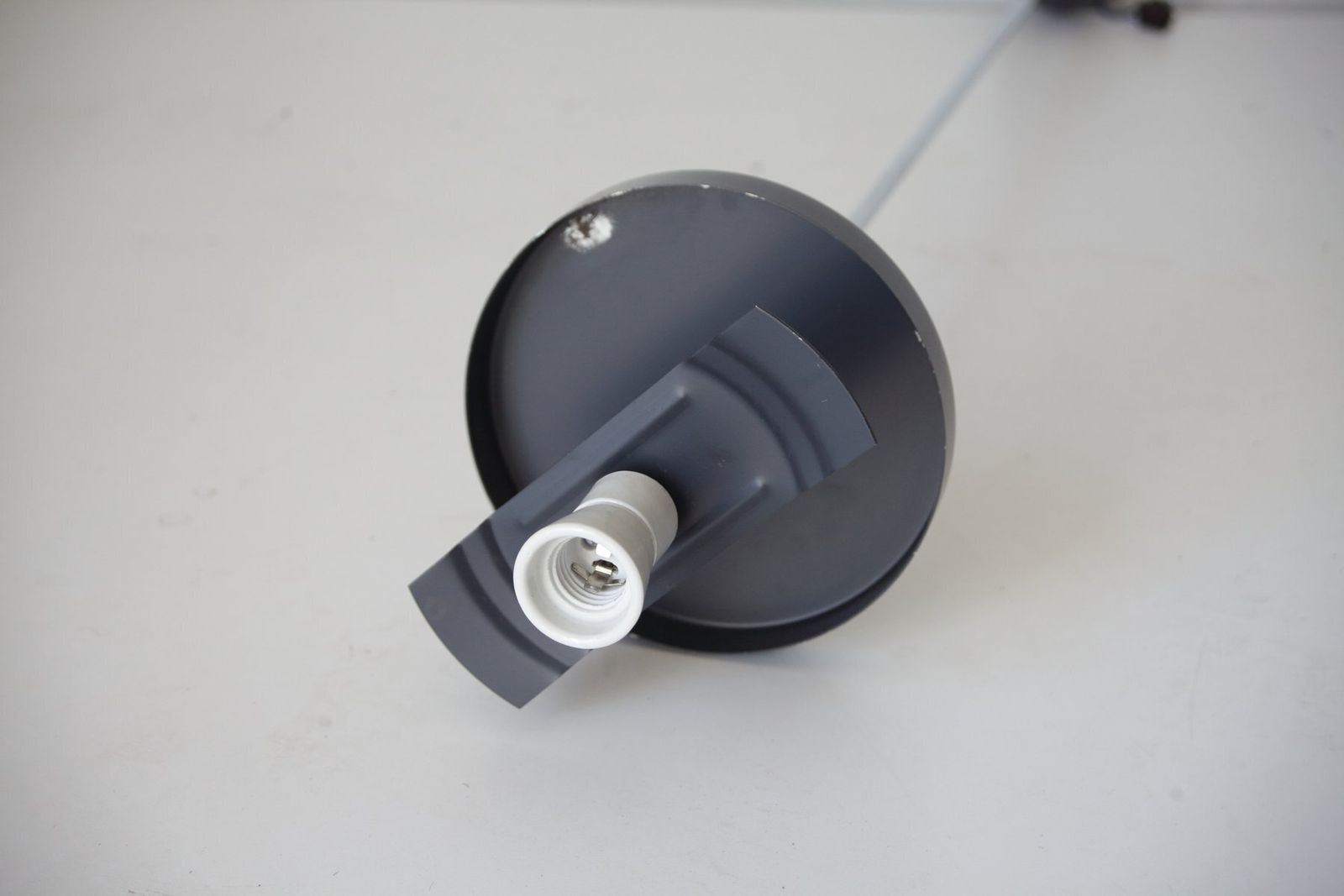 Mid-Century Opaal en Chroom Hanglamp van Karel Volf, jaren 1970 photo Verlichting