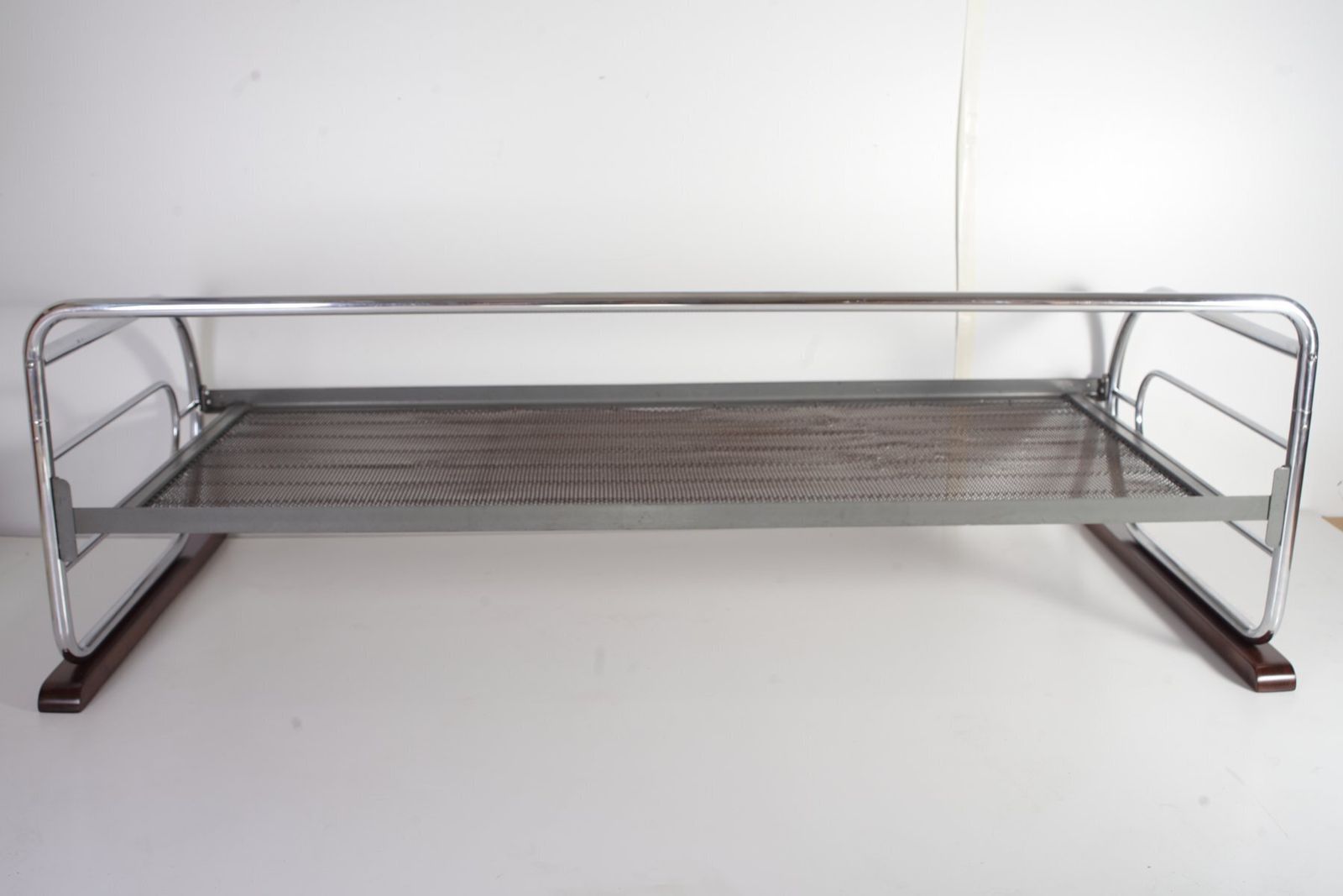 photo vintage Bauhaus Tubular Chrome Daybed By Hynek Gottwald For Kovona, 1950s