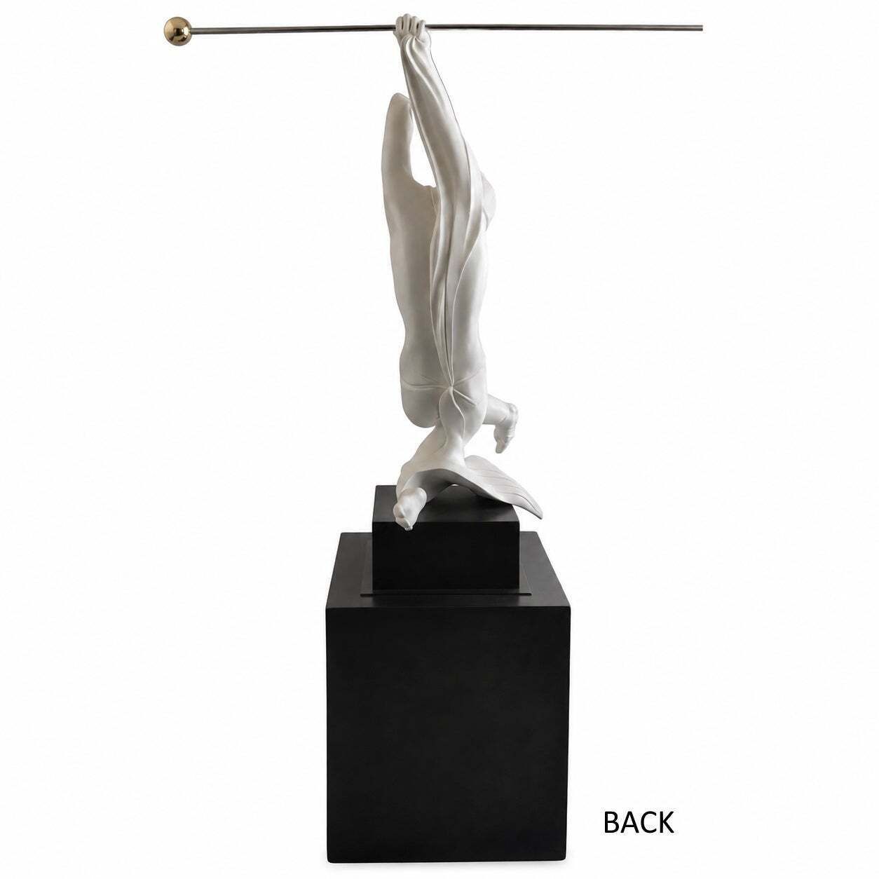 30277.0 Pietro Ceoldo « Politicante », sculpture italienne contemporaine en bois laqué blanc photo