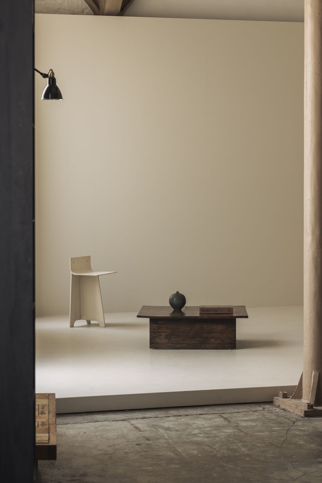 Furniture French Brutalist Square Coffee Table Dating From The 1970 photo