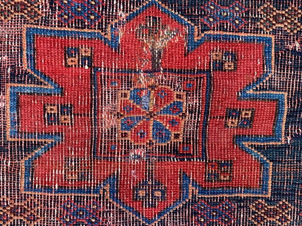 Textiles Vintage Tribal Rug 130x97 Cm, Small, Tribal Oriental Carpet Truly Shabby Chic photo