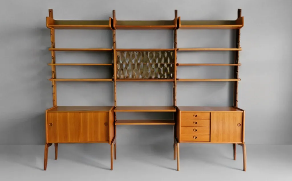 Bibliothèque sur pieds Ergo, scandinave mid-century, années 1960
