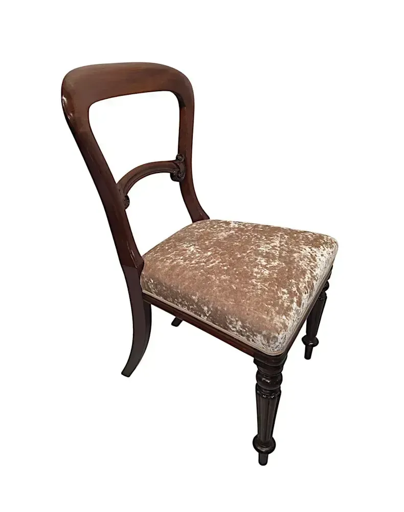 A Very Rare Fully Restored 19th Century Set Of Twelve Dining Chairs Attributed To Gillows photo for sale