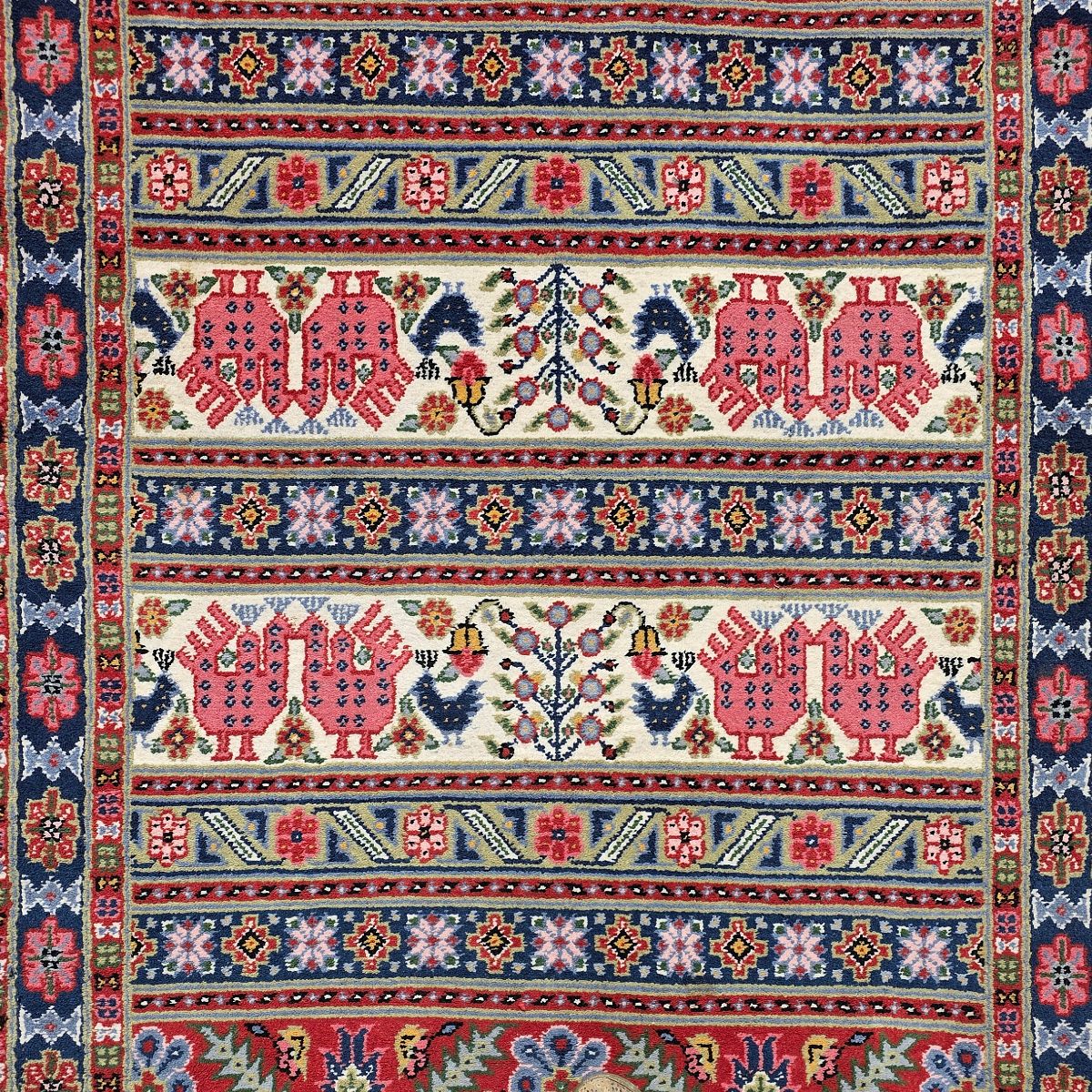 Hand Knotted Tunisian Wool Rug, 2nd Half 1900s photo buy
