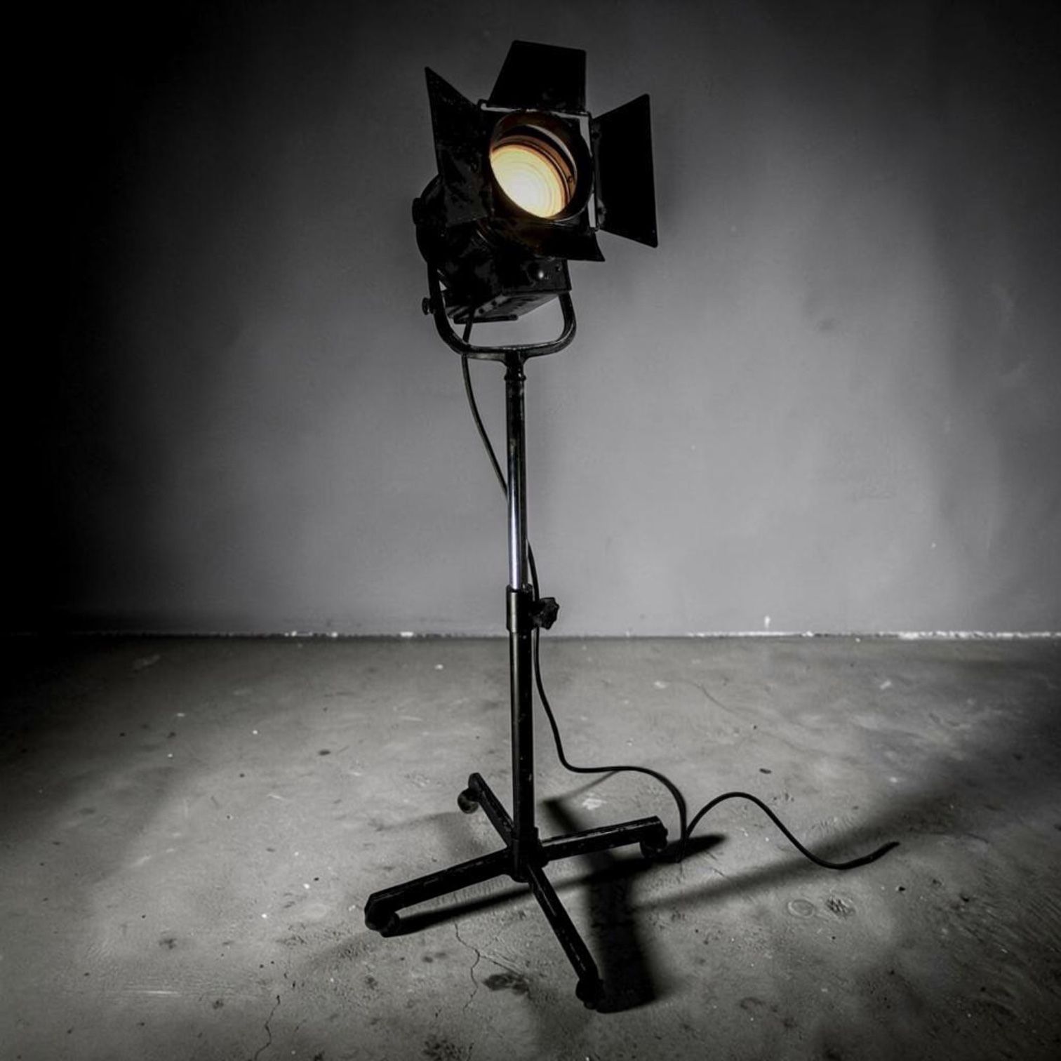 Mole Richardson Spot Flood Theatre Lamp On Stand