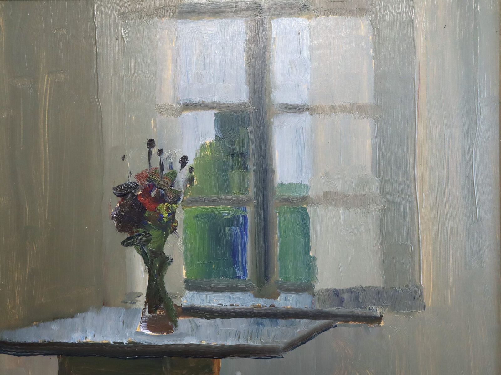 Kunst Morning Light, olieverfschilderij, jaren 1950 photo