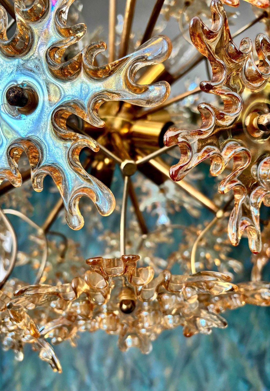 Grote Sputnik Chandelier, jaren 1960 photo vinterior