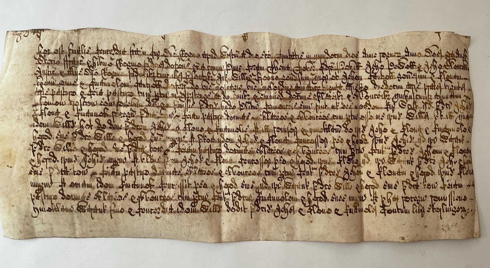 photo vintage 13th Century Medieval Vellum Document: King Edward I Legal Manuscript (700+ Year Old Parchment)