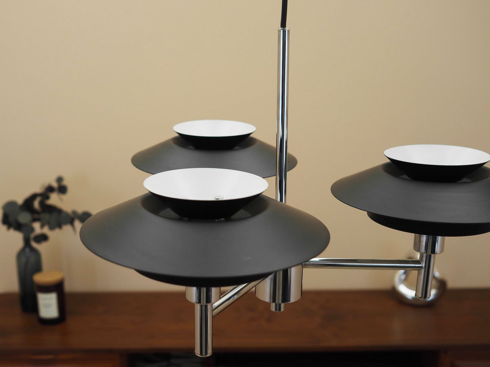Genoa Pendant Lamp With Three Shades, Metal, Harald Nyborg A/S, Denmark, Contemporary photo 459.0