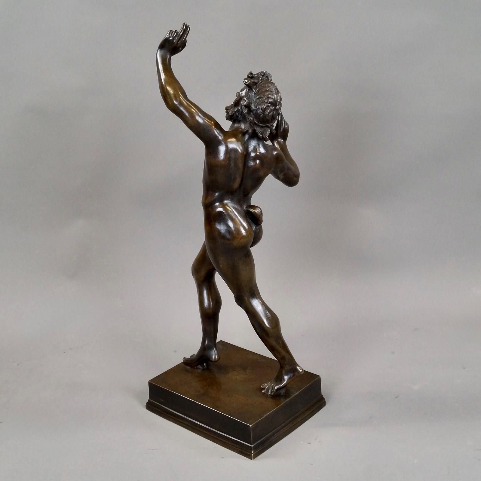 Italiaans bronzen 'Grand Tour'-souvenir van een dansende faun, eind 19e eeuw photo 1850.0