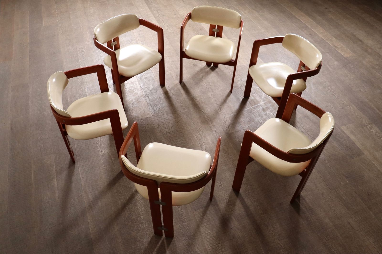 Set van 6 Augusto Savini Pamplona stoelen voor Pozzi, Italië, 1965 photo 6850.0