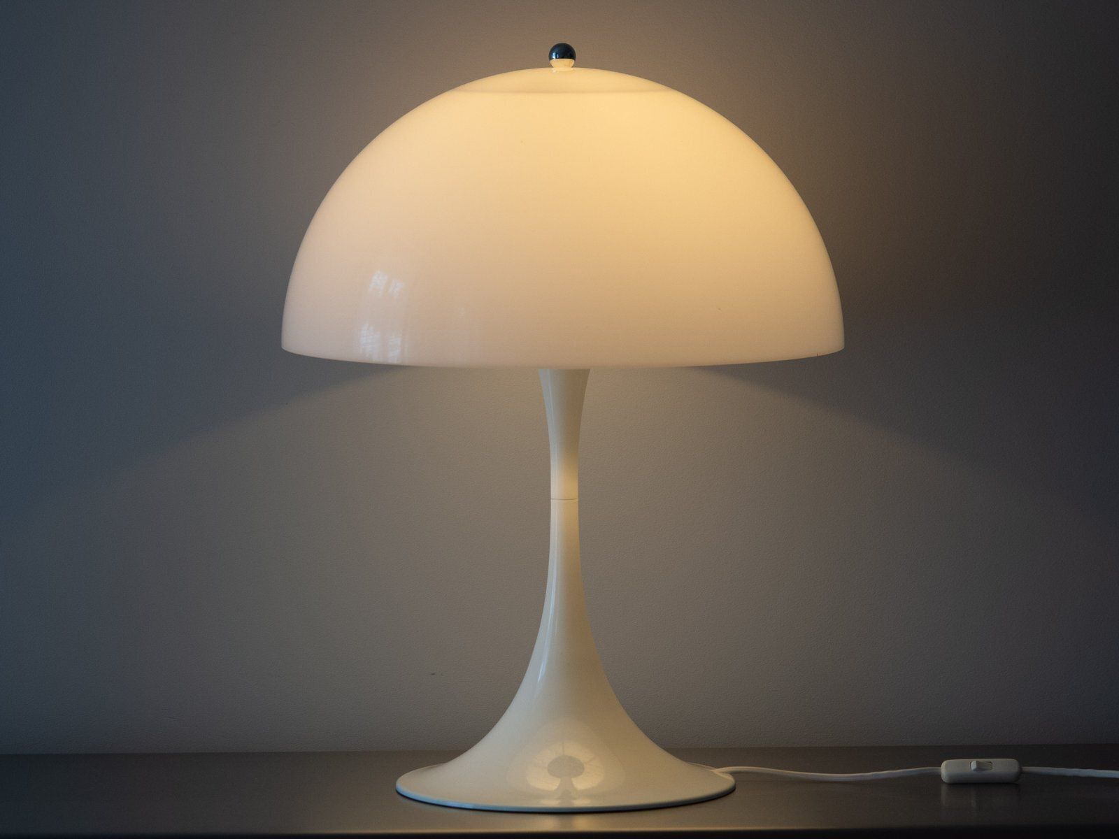 Vintage Deense Panthella tafellamp van Verner Panton voor Louis Poulsen, 1971