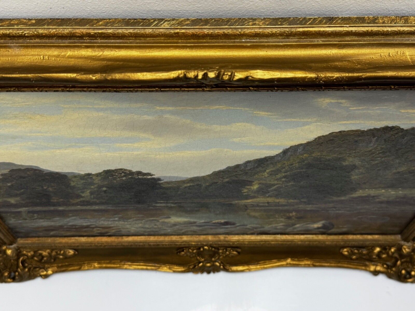 Victorian Landscape Oil Painting Near Capel Curig North Wales Signed John Cuthbert Salmon photo vinterior