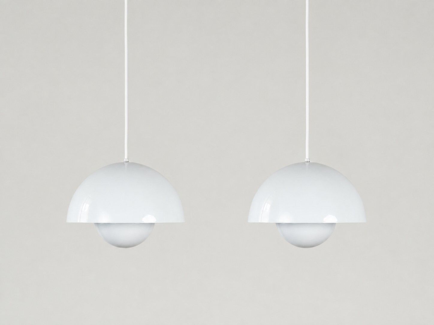 Vintage Flowerpot hanglampen van Verner Panton voor Louis Poulsen, set van 2