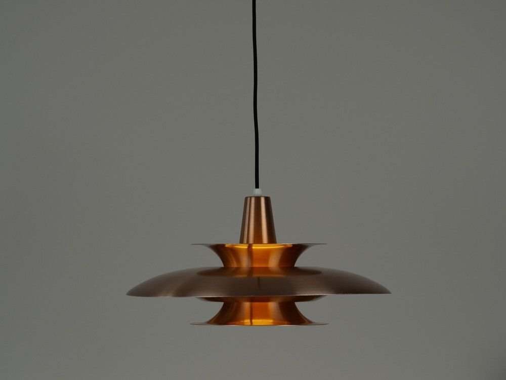 Vintage Nova Pendant Lamp In Aluminum By Fog And Mørup 1963 photo for sale