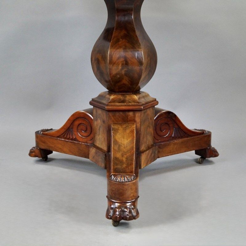 French Flame Mahogany Gueridon/Centre Table photo for sale