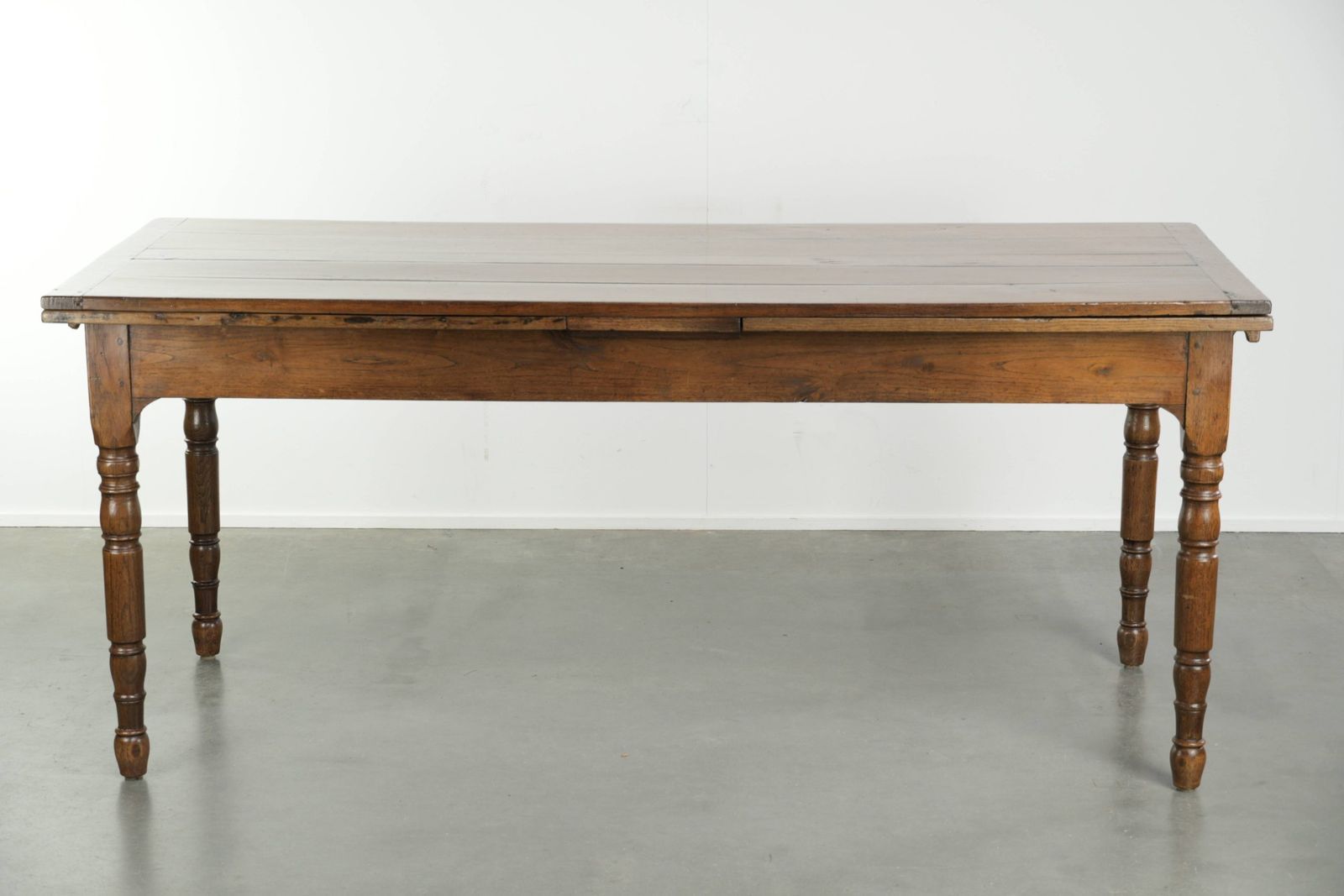 3835.0 Original And Uniquely Large Antique Oak Dining Table From The Late 18th Century With Extendable Leaves And A Beautiful Patina. photo