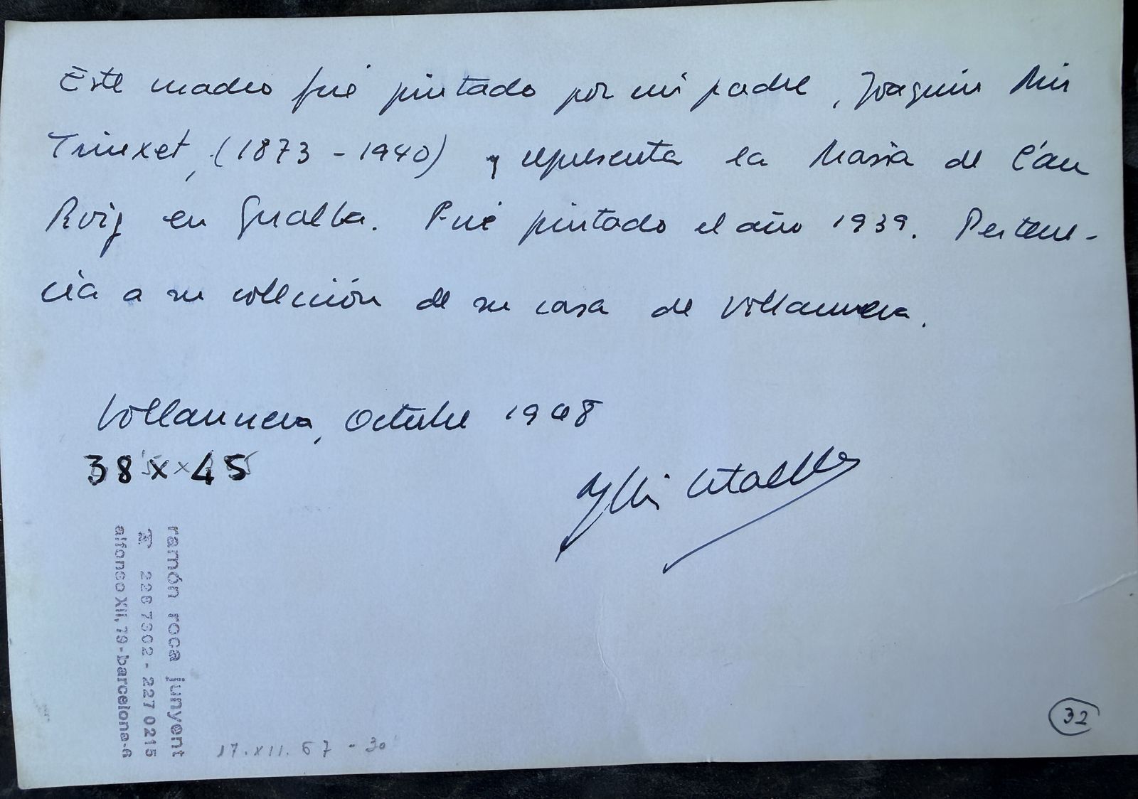 12500.0 Joaquim Mir I Trinxet Catalaans postimpressionistisch landschap in Gualba, Spanje, olieverf op doek 1939 photo
