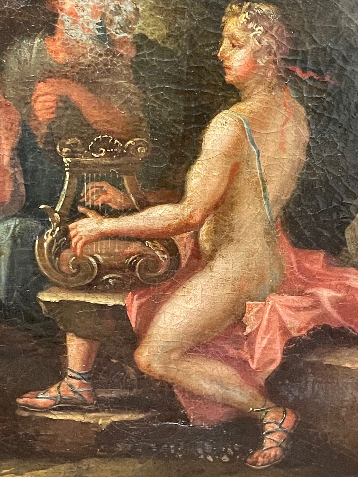 18e-eeuws Italiaans Old Master Apollo & Marsyas naar Filippo Lauri photo vinterior