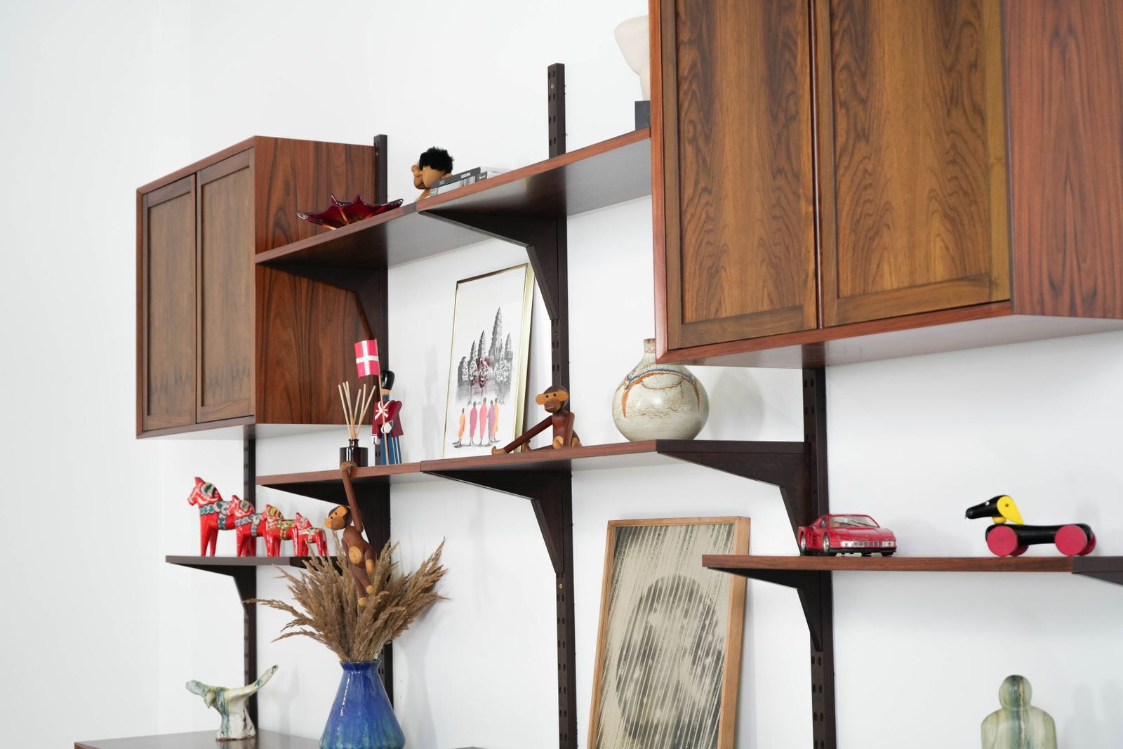 photo for sale Modular Shelving In Veneer By Poul Cadovius, Denmark, 1970s