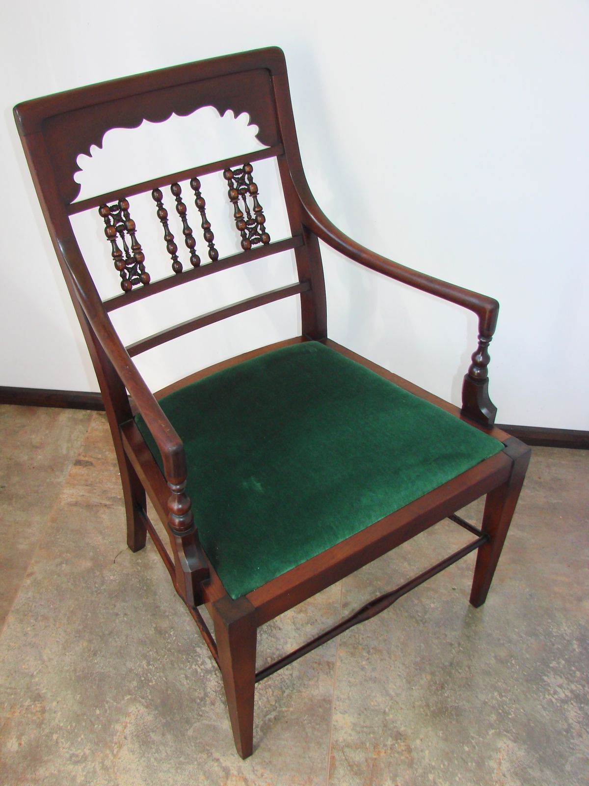 Meubels Mahonie fauteuil uit de overgang van de 19e naar de 20e eeuw photo