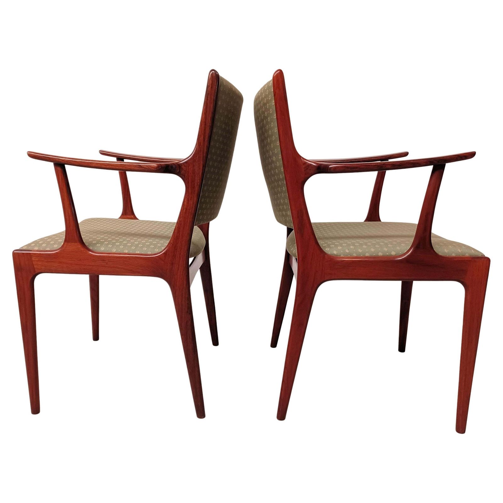 Volledig Gerestaureerde Johannes Andersen Rozenhout Fauteuils, Uitstekende Staat, Opnieuw Bekleed naar Keuze