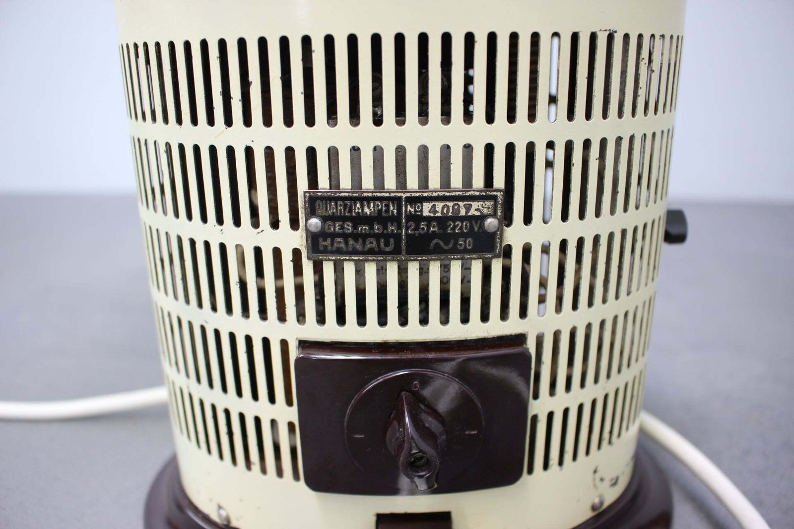 Hanau Quartz Sun Lamp jaren 1930, Duitse medische uv-therapielamp, Bauhaus photo vinterior