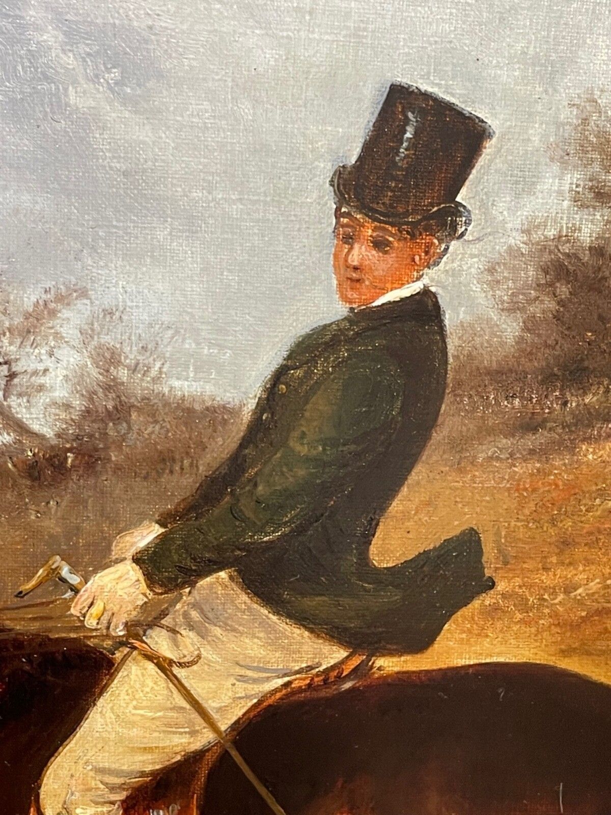 Gesigneerd Thomas Smythe, Hunting Charge, grijs en kastanjebruin paard, groot Victoriaans sportief olieschilderij, ingelijst photo Kunst