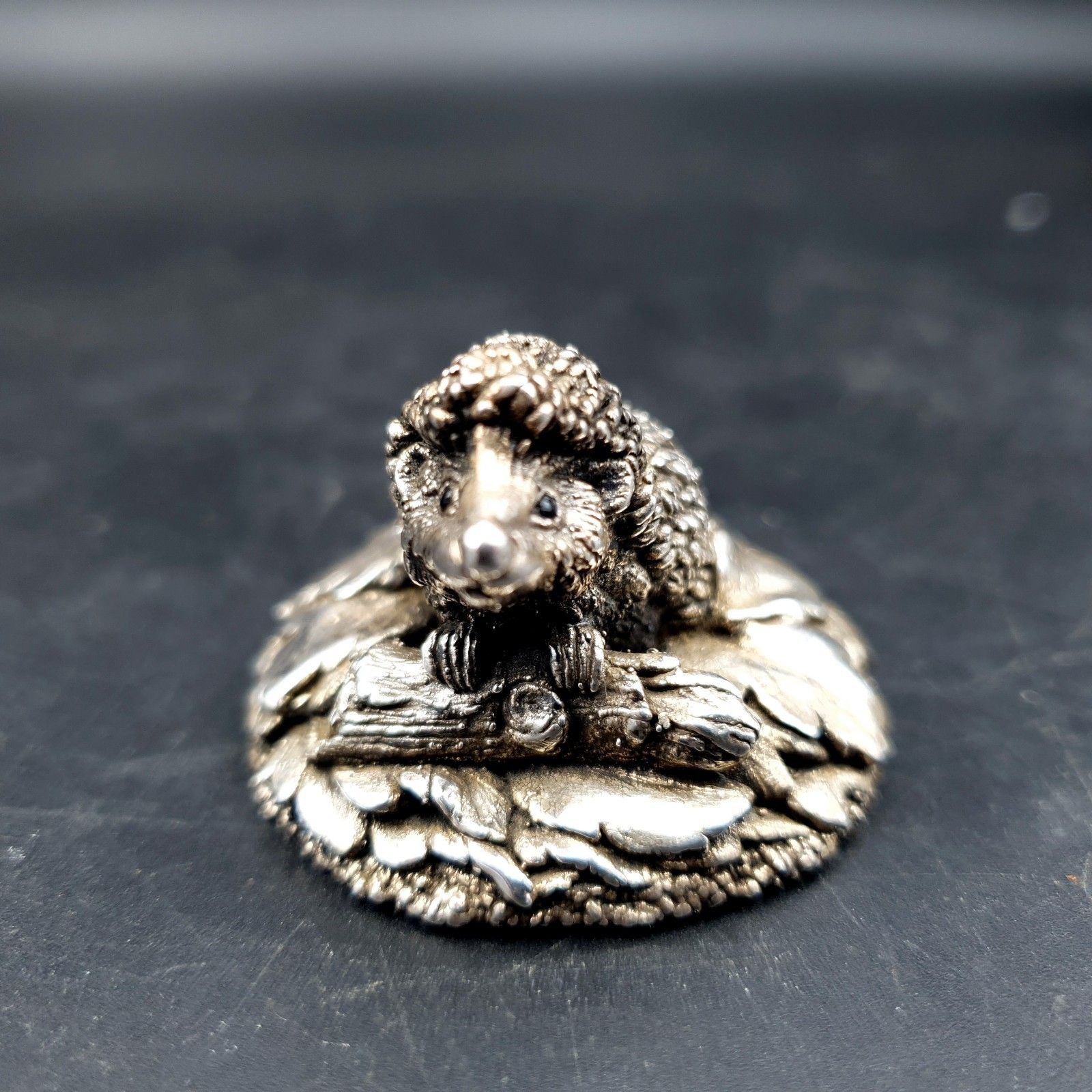 Country Artists Sterling Silver Filled Hedgehog Hallmarked Birmingham 1994 photo vinterior