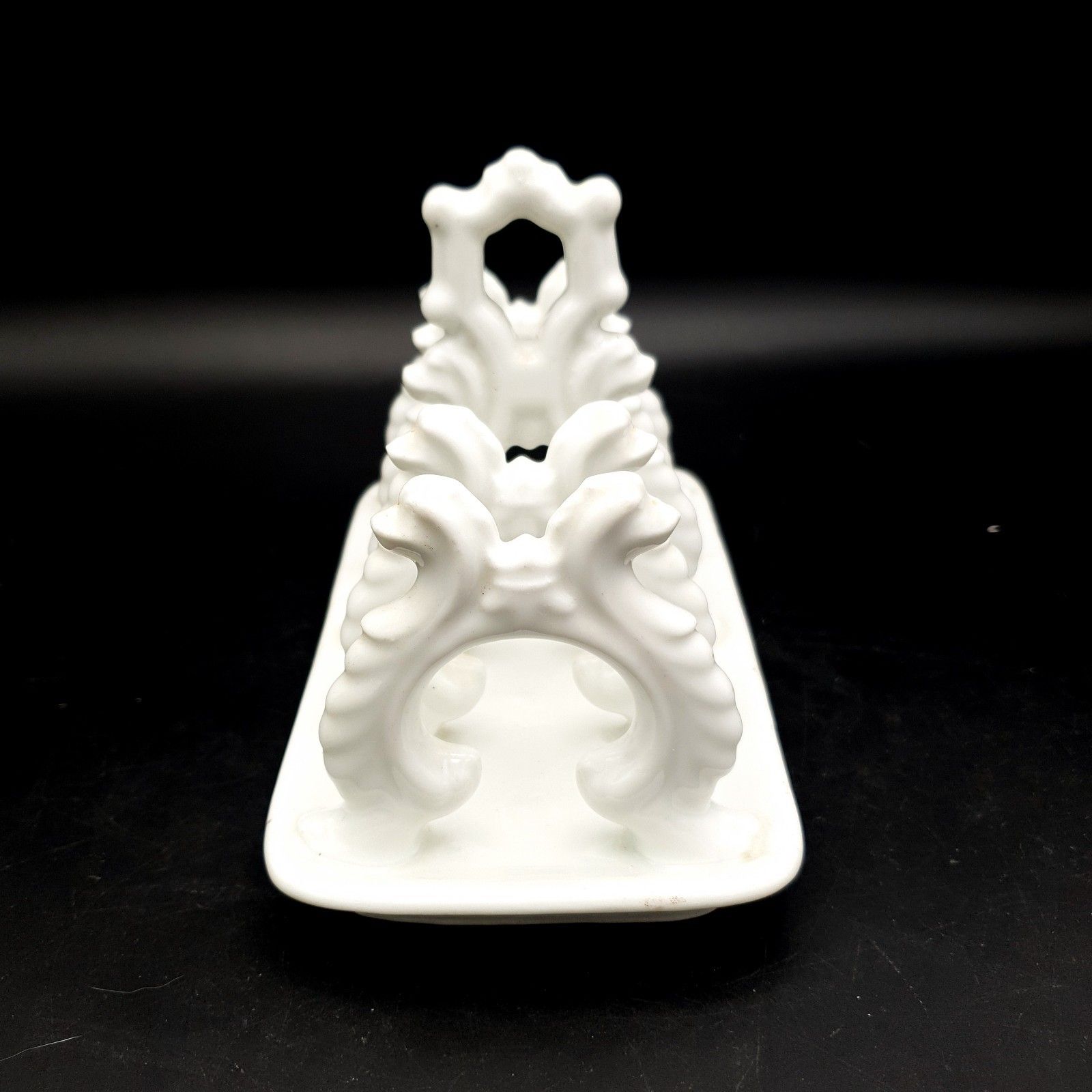 Vintage Porcelain Dragon Toast Rack White Ceramic Sea Serpent Novelty 17cm photo Home Decor