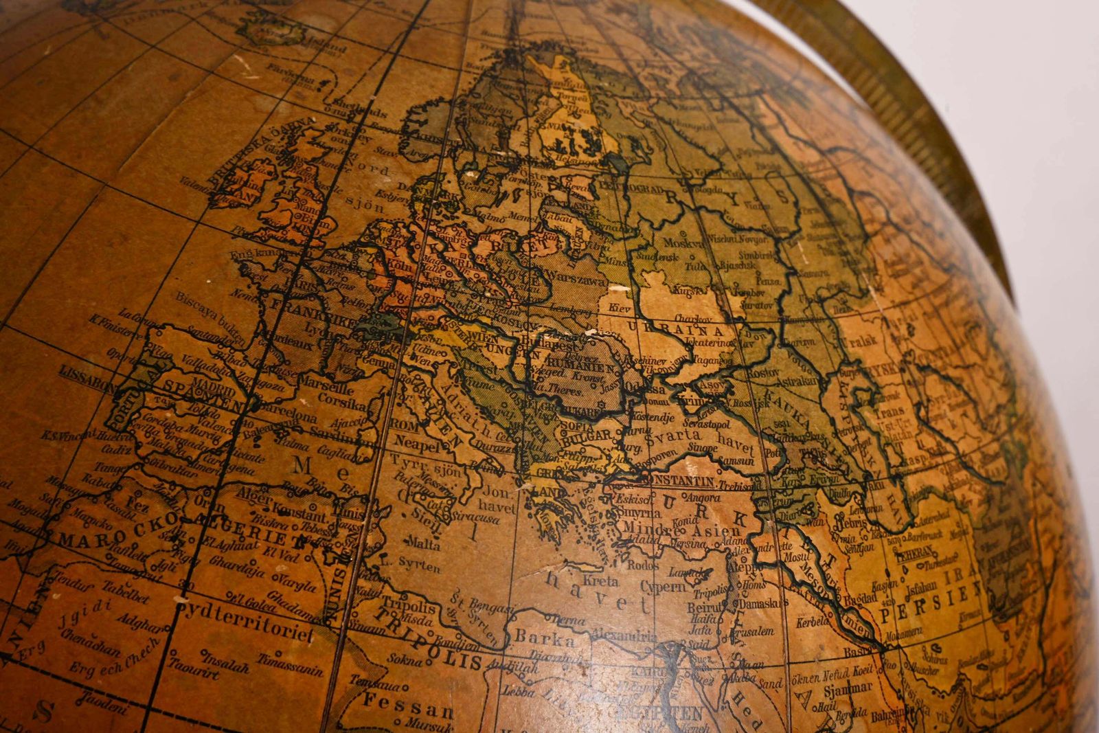 Home Decor Antique Physical Earth Globe By Prof. DR. Krauses Produced By Paul Raeth photo