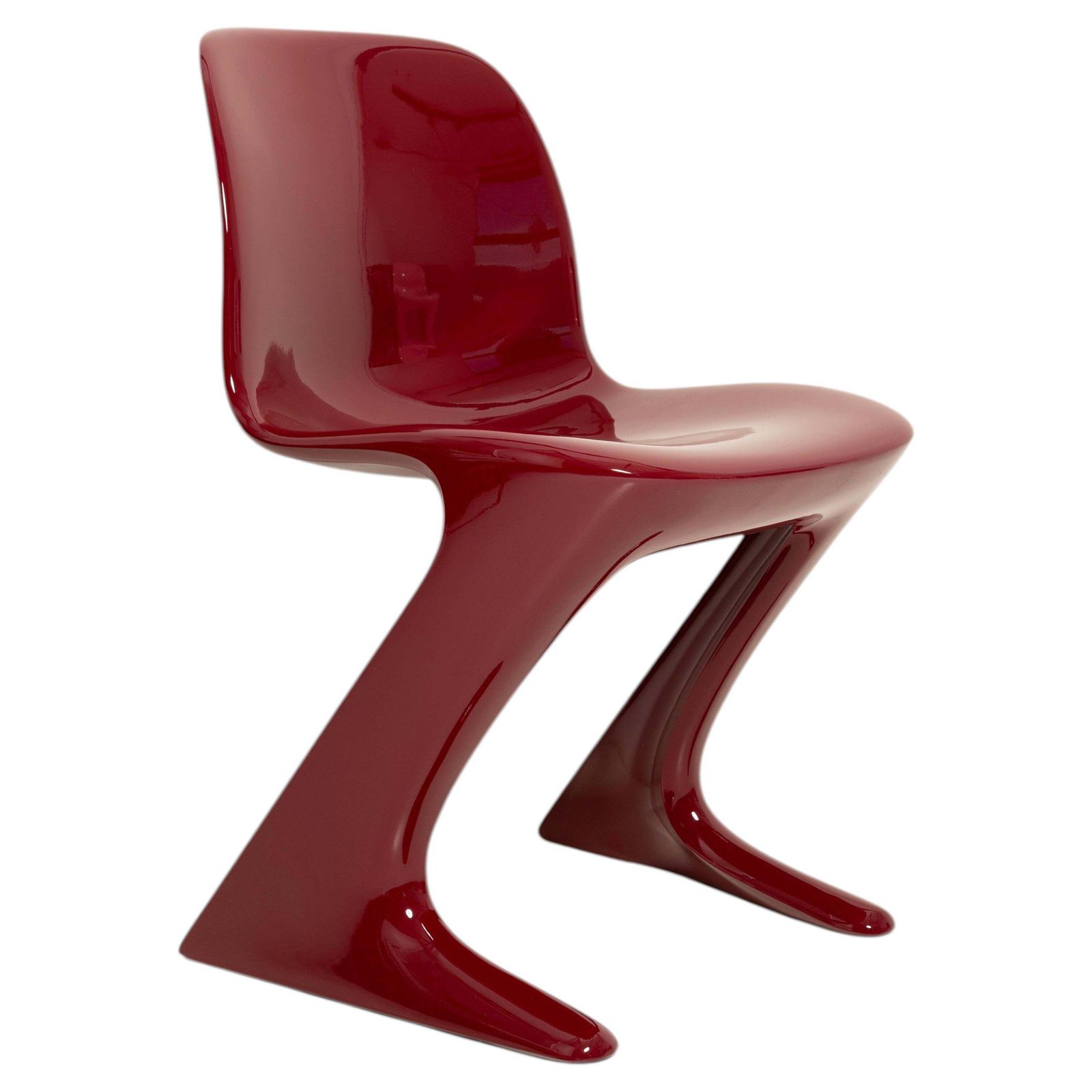 Red Wine Burgundy Kangaroo Chair Designed By Ernst Moeckl, Germany, 1968