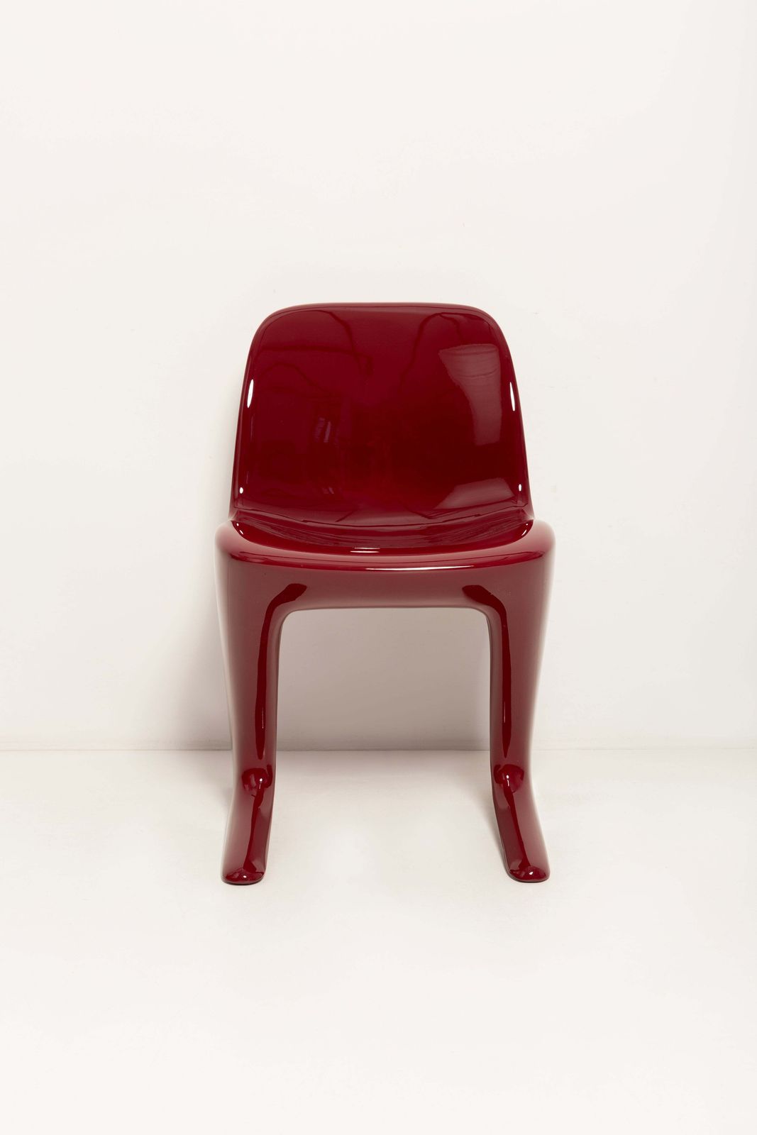 Red Wine Burgundy Kangaroo Chair Designed By Ernst Moeckl, Germany, 1968 photo vinterior