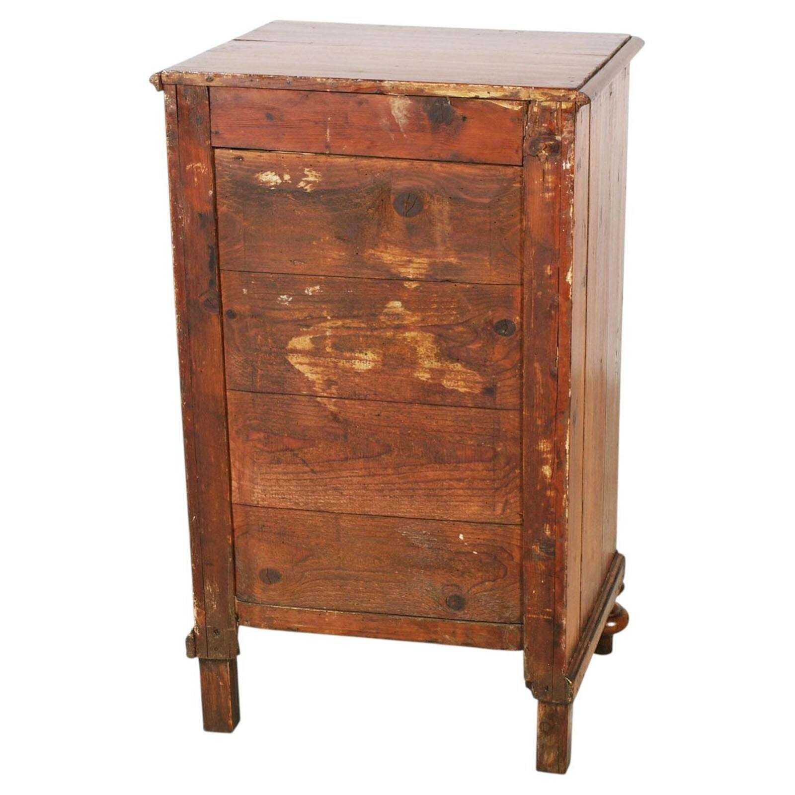 Antiek Lariks Kabinet uit een Venetiaanse Villa, Bassano del Grappa photo vintage