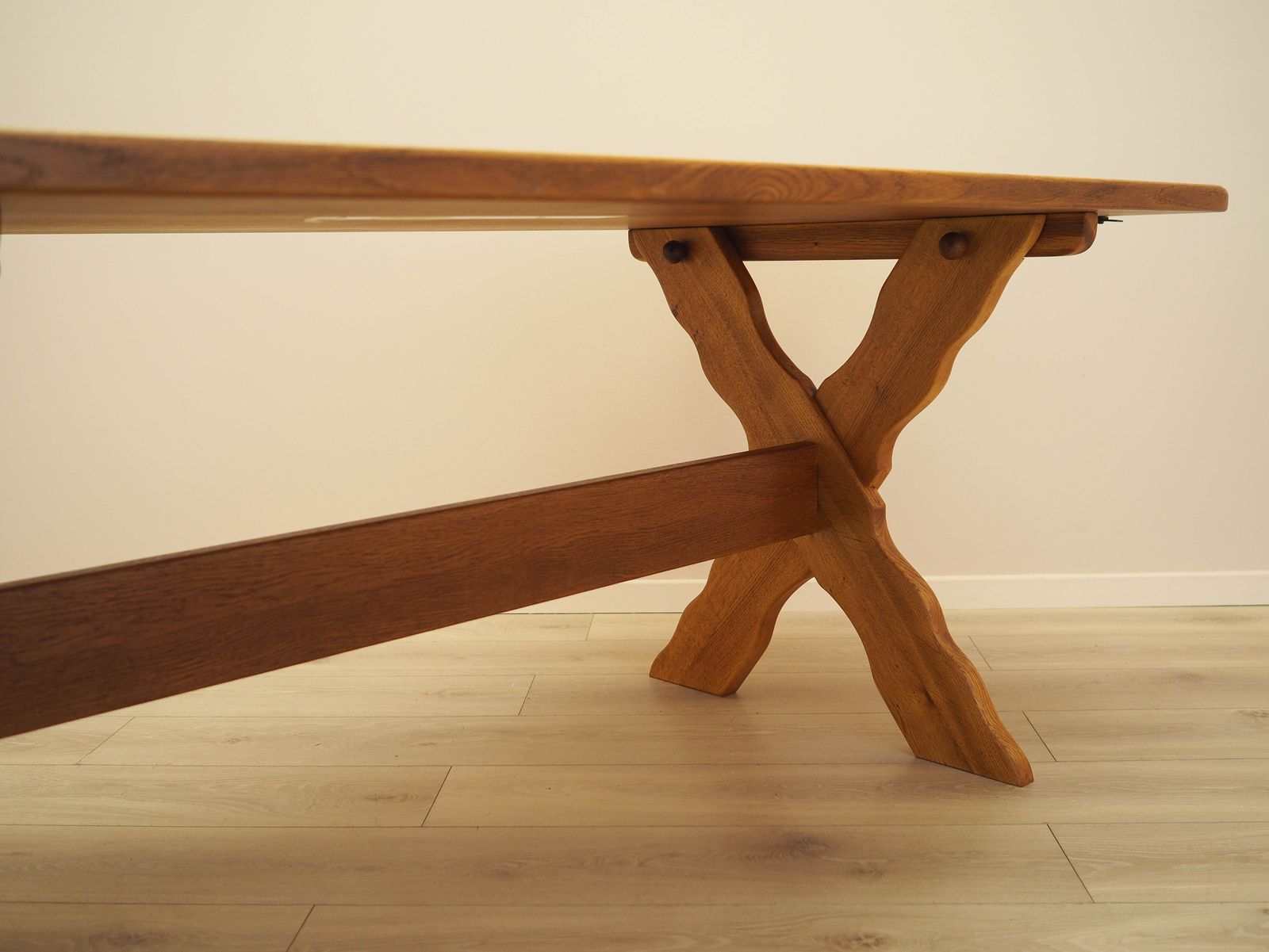 photo buy Deense Uitschuifbare Eiken Eettafel Ontworpen Door Henning Kjærnulf, jaren 1960